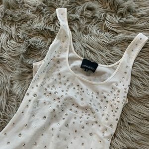 Crystal embellished top